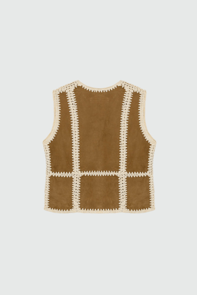 OLD GLORY - RAJA VEST IN SUEDE