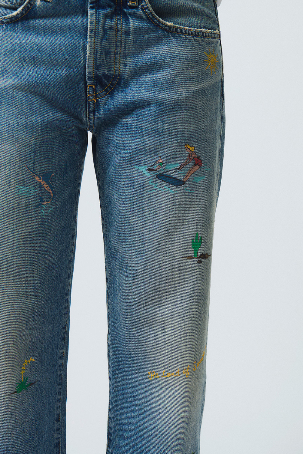 ROY ROGERS: OLD GLORY - NEW OSKAR HAND PAINT JEANS