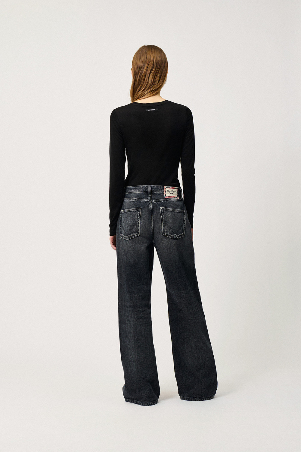 ROY ROGERS: OLD GLORY- SUPER WIDE BLACKBOARD JEANS 