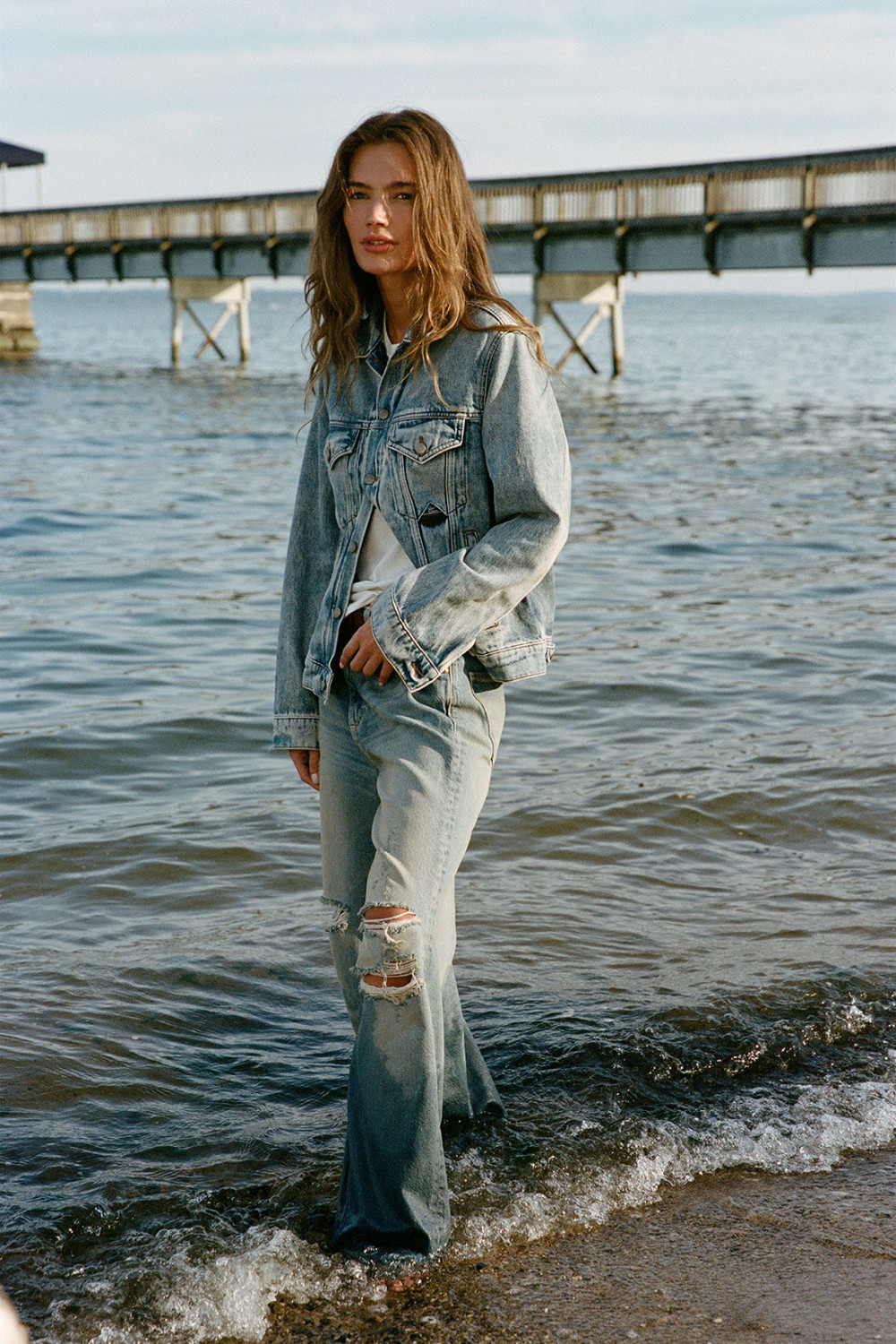 ROY ROGERS: OLD GLORY - SUPER WIDE NAGAI JEANS