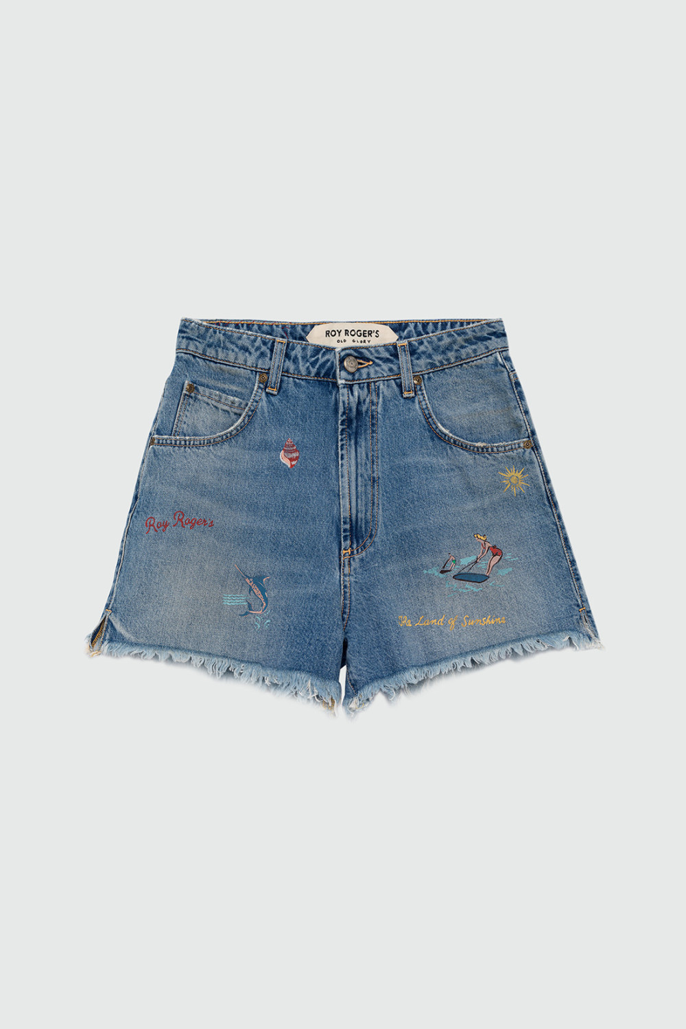 ROY ROGERS: OLD GLORY - GIRLFRIEND HAND PAINT SHORTS