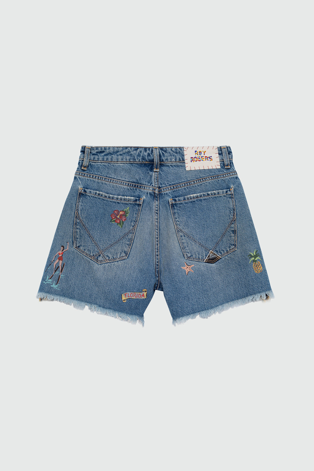 ROY ROGERS: OLD GLORY - GIRLFRIEND HAND PAINT SHORTS