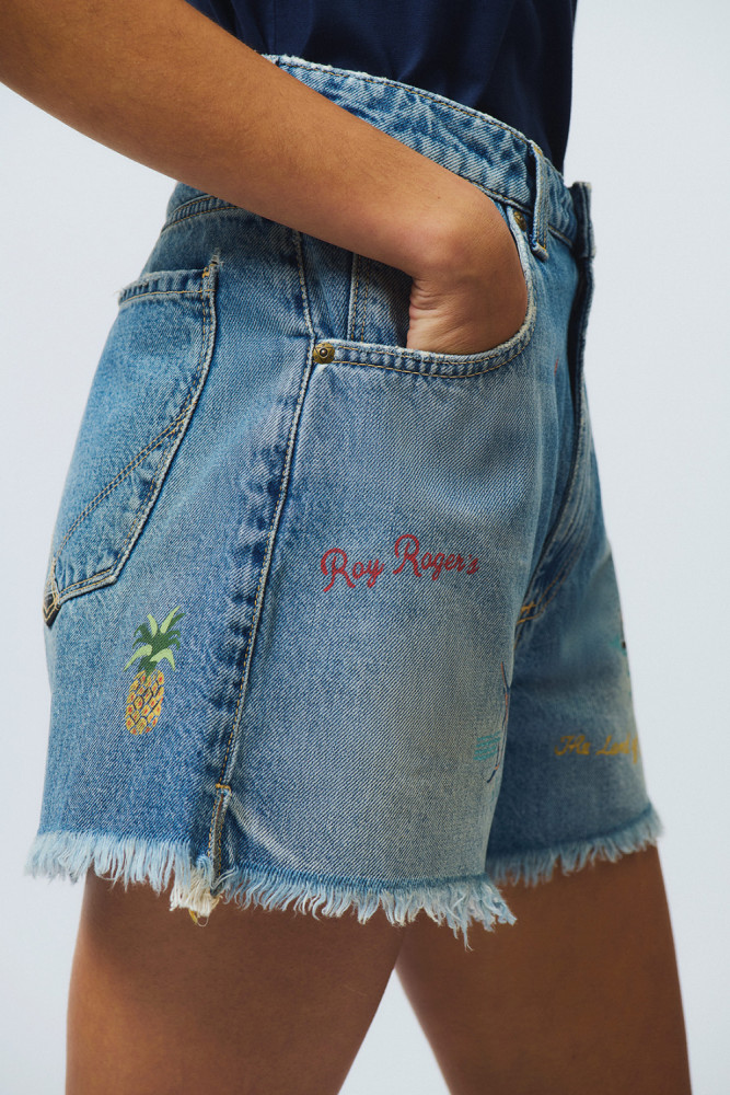 OLD GLORY - SHORTS GIRLFRIEND HAND PAINT