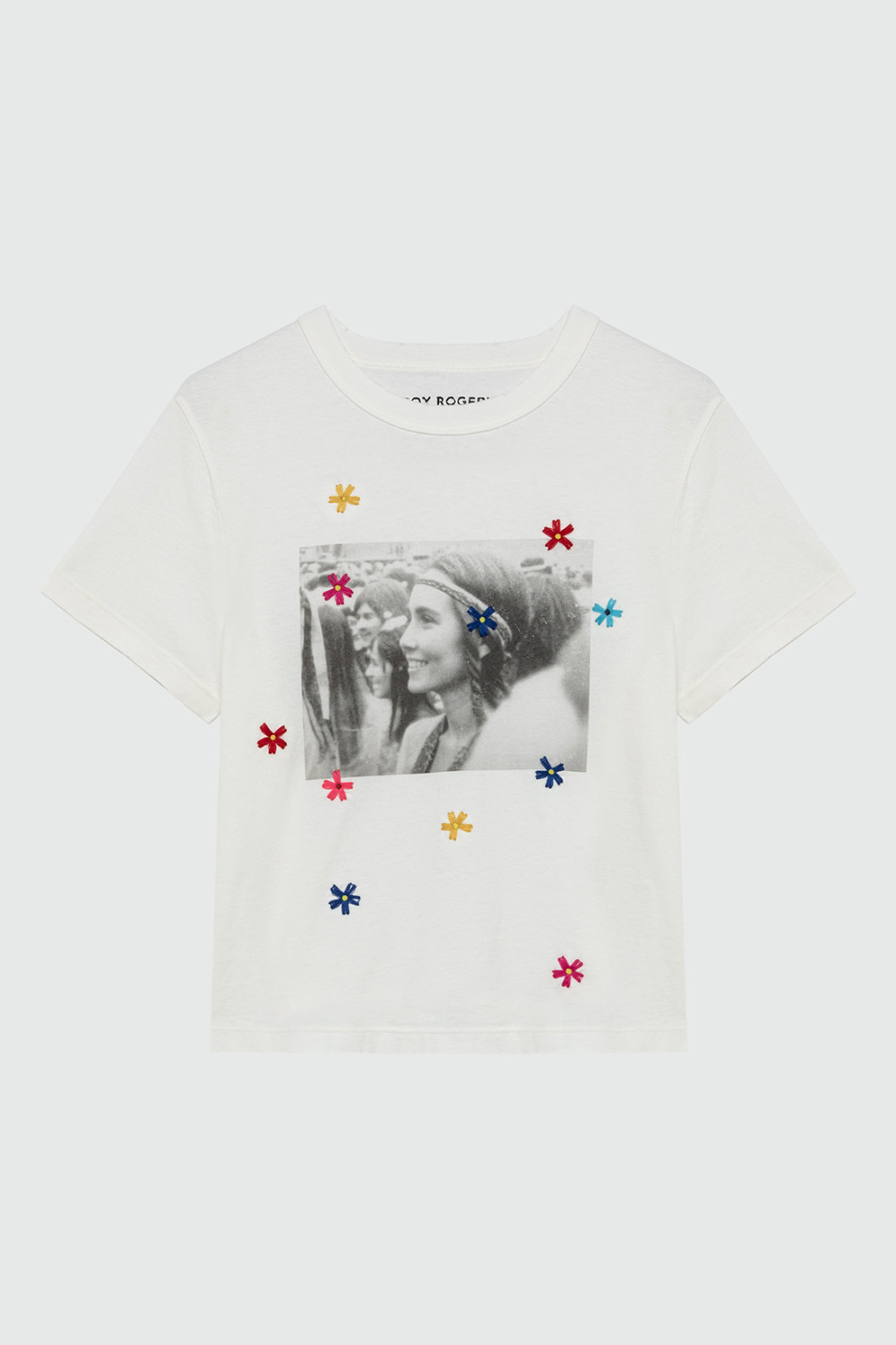 ROY ROGERS: OLD GLORY - T-SHIRT CON STAMPA WOODSTOCK
