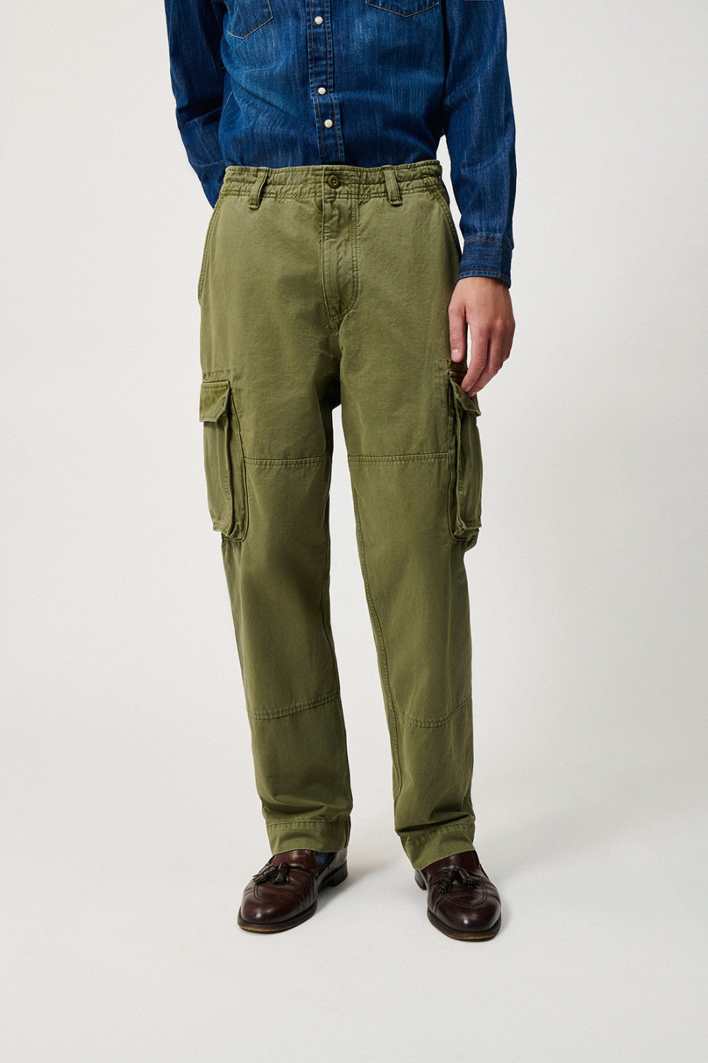 ROY ROGERS: SILVESTER CARGO PANTS IN GABARDINE