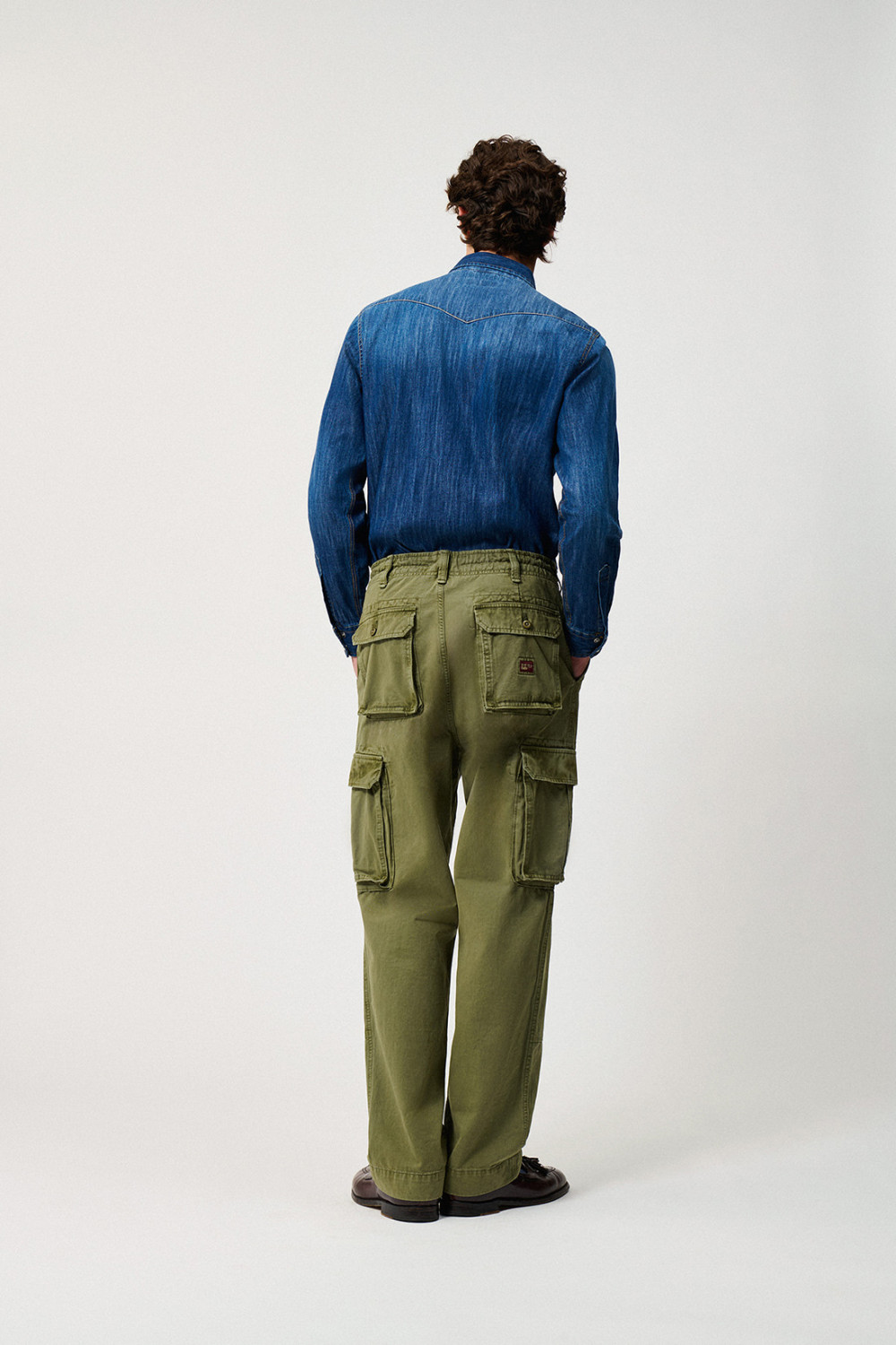 ROY ROGERS: SILVESTER CARGO PANTS IN GABARDINE