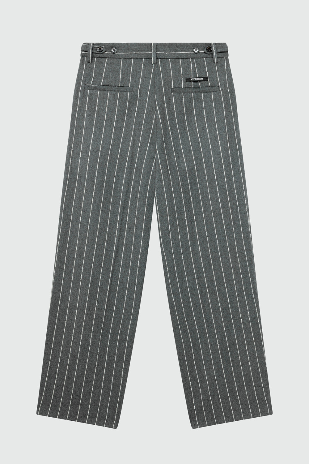 ROY ROGERS: PANTALONE PLEAT GESSATO IN TWILL