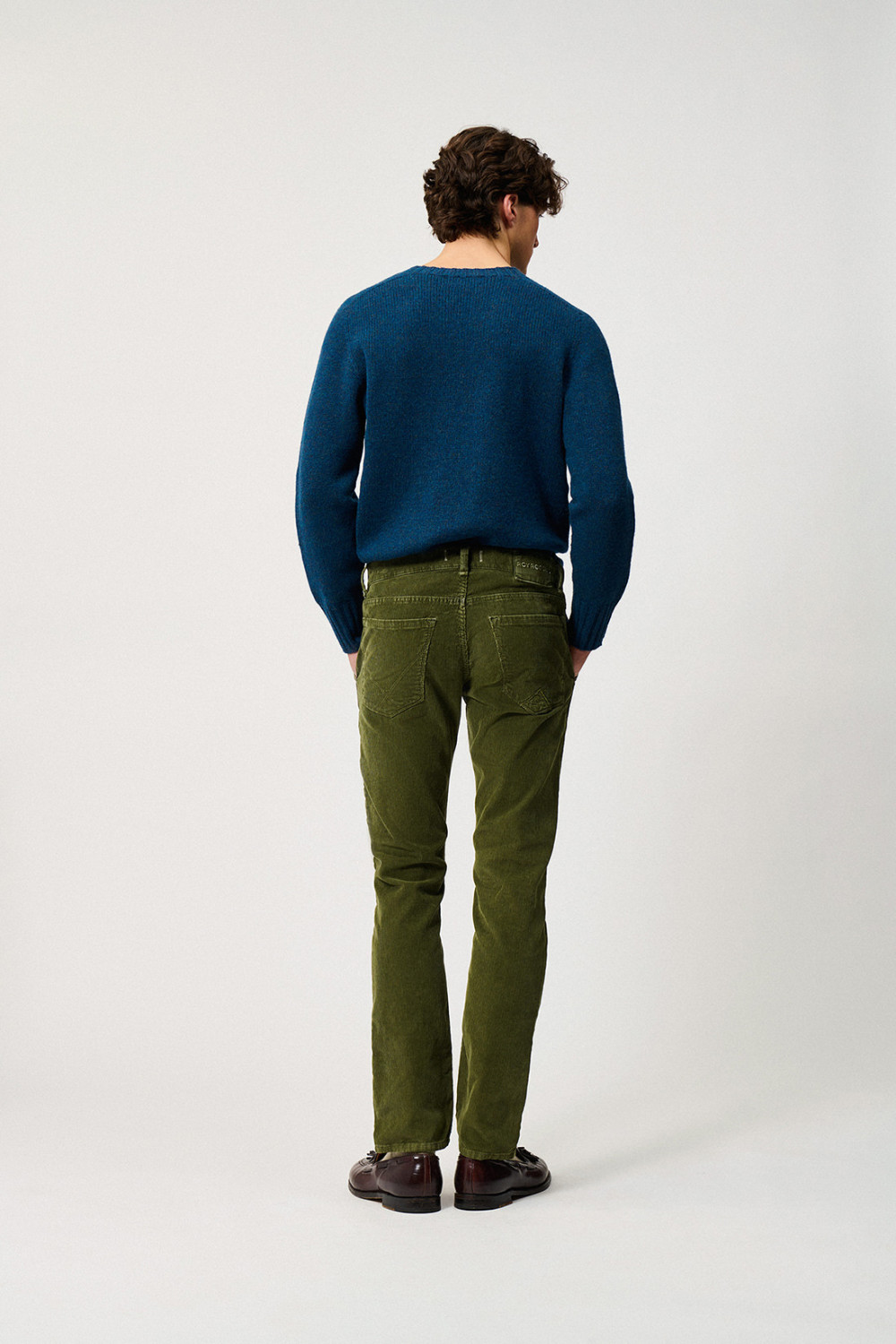 ROY ROGERS: ROYAL PLAIN PANTS IN VELVET