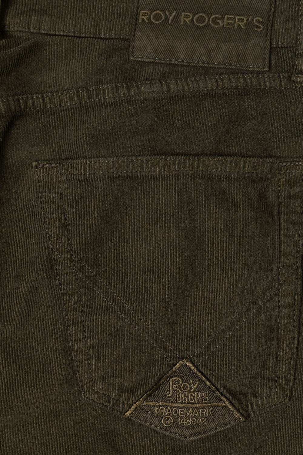 ROY ROGERS: PANTALONI 517 PLAIN IN VELLUTO