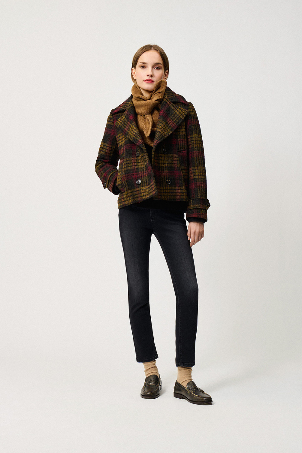 ROY ROGERS: PEACOAT IN ALPACA A QUADRI