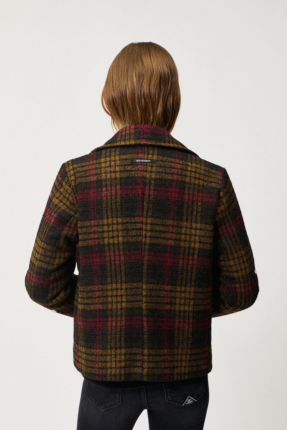 ROY ROGERS: PEACOAT IN ALPACA A QUADRI