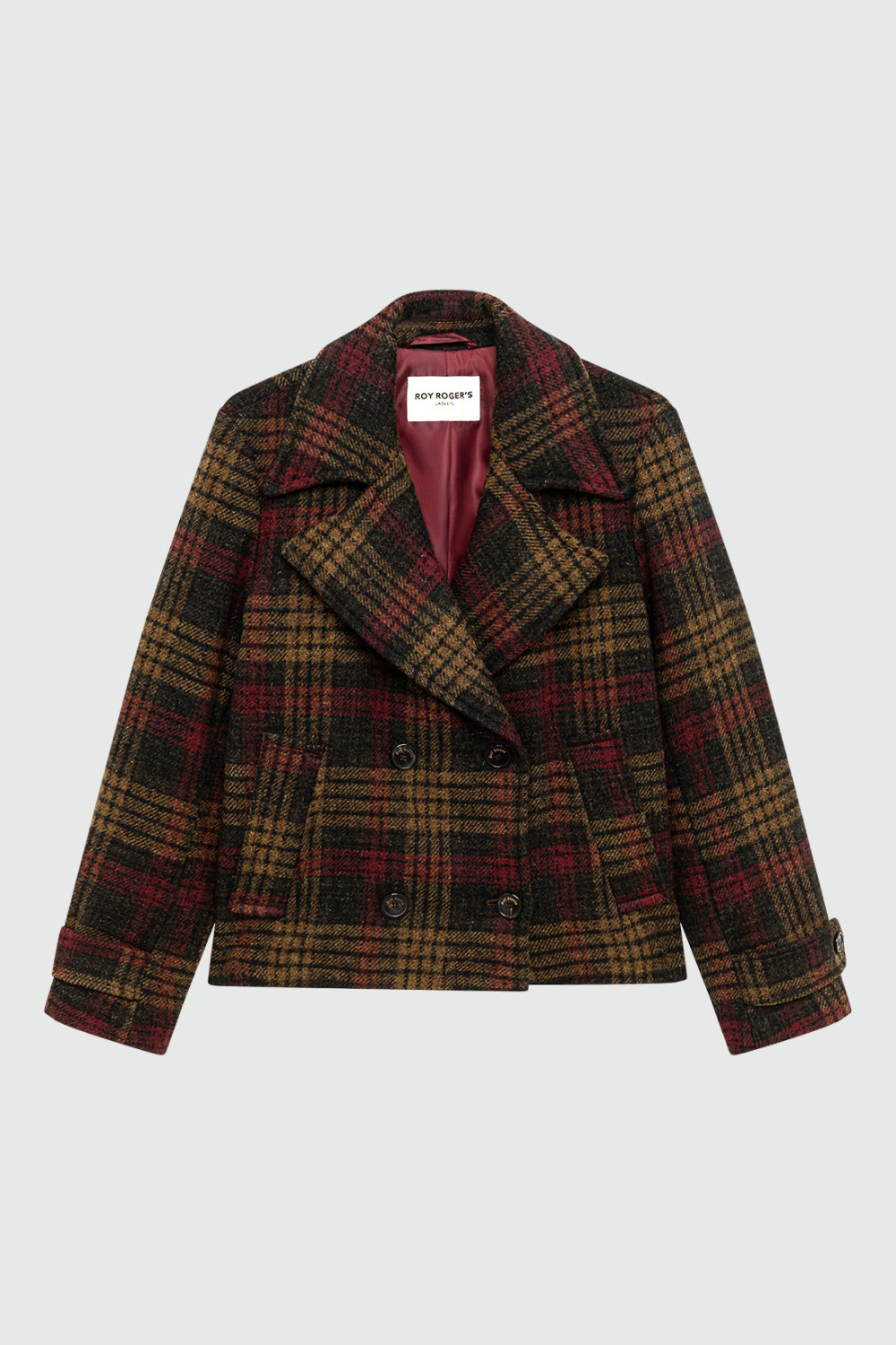 ROY ROGERS: PEACOAT IN ALPACA A QUADRI