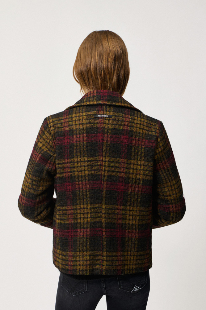 PEACOAT IN ALPACA A QUADRI