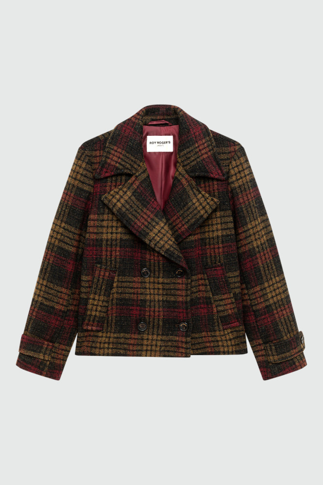 PEACOAT IN ALPACA A QUADRI