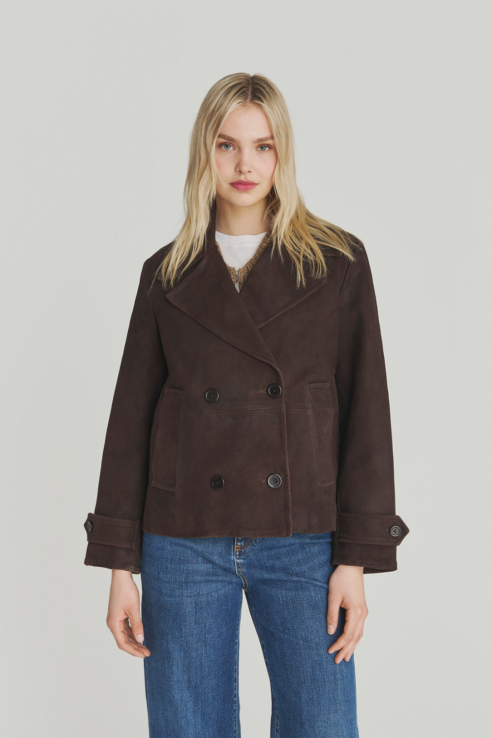 ROY ROGERS: PEACOAT MAX IN SUEDE