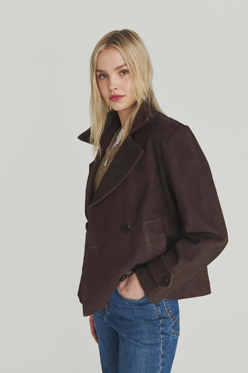 ROY ROGERS: PEACOAT MAX IN SUEDE