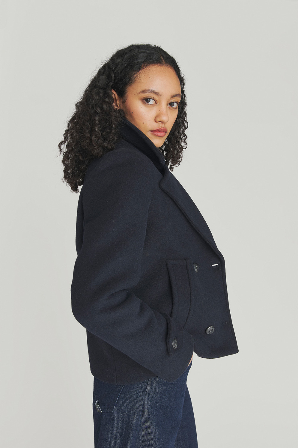 ROY ROGERS: PEACOAT MELTON IN LANA