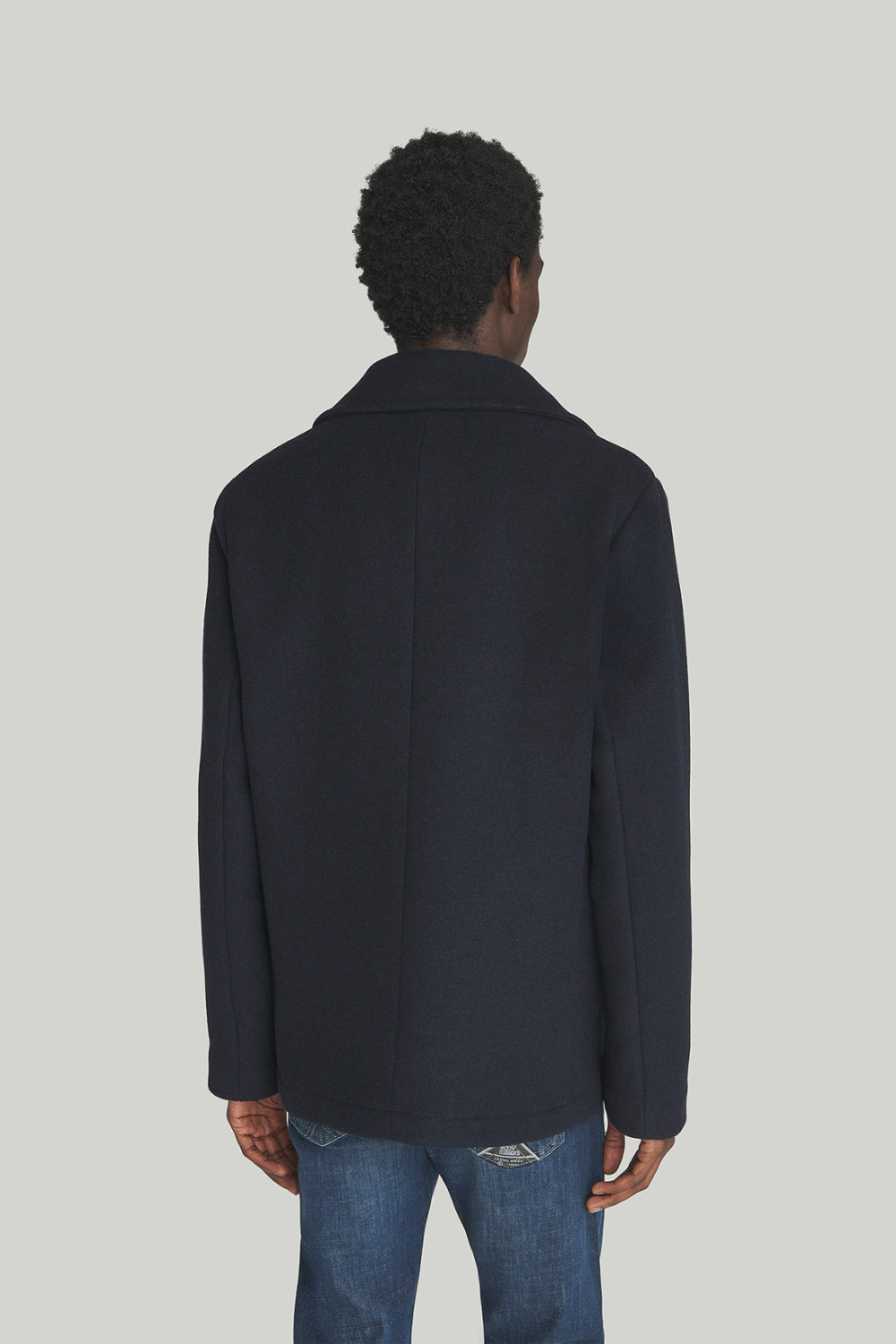 ROY ROGERS: MELTON WOOL PEACOAT