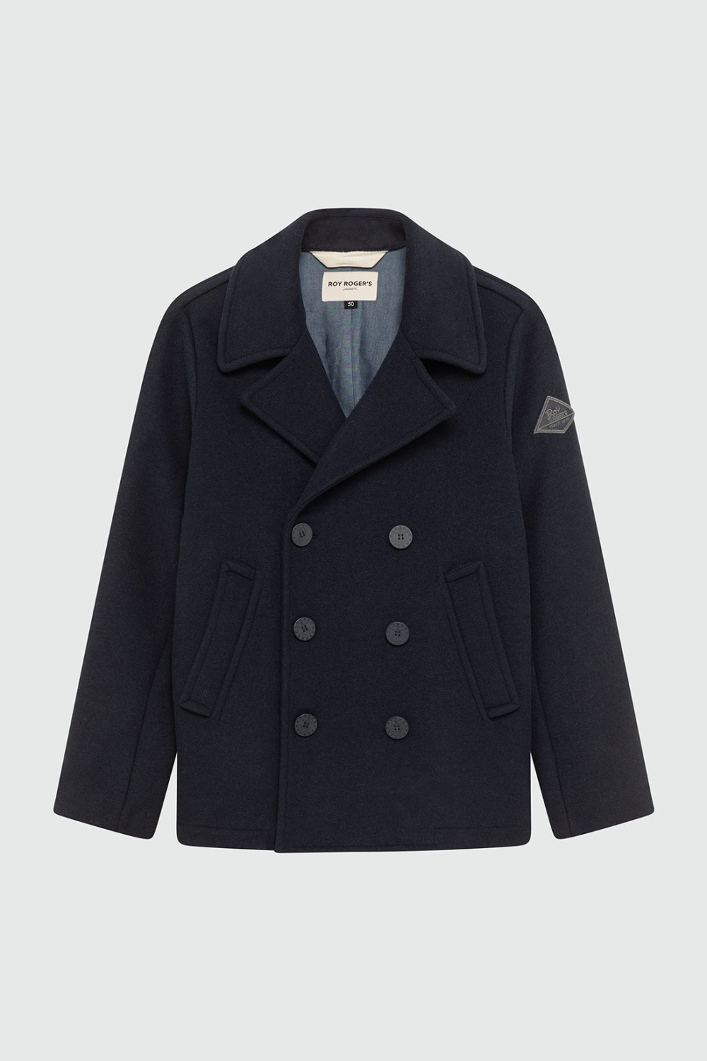 ROY ROGERS: MELTON WOOL PEACOAT