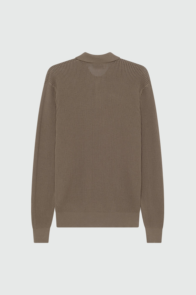 RIBBED POLO SHIRT 