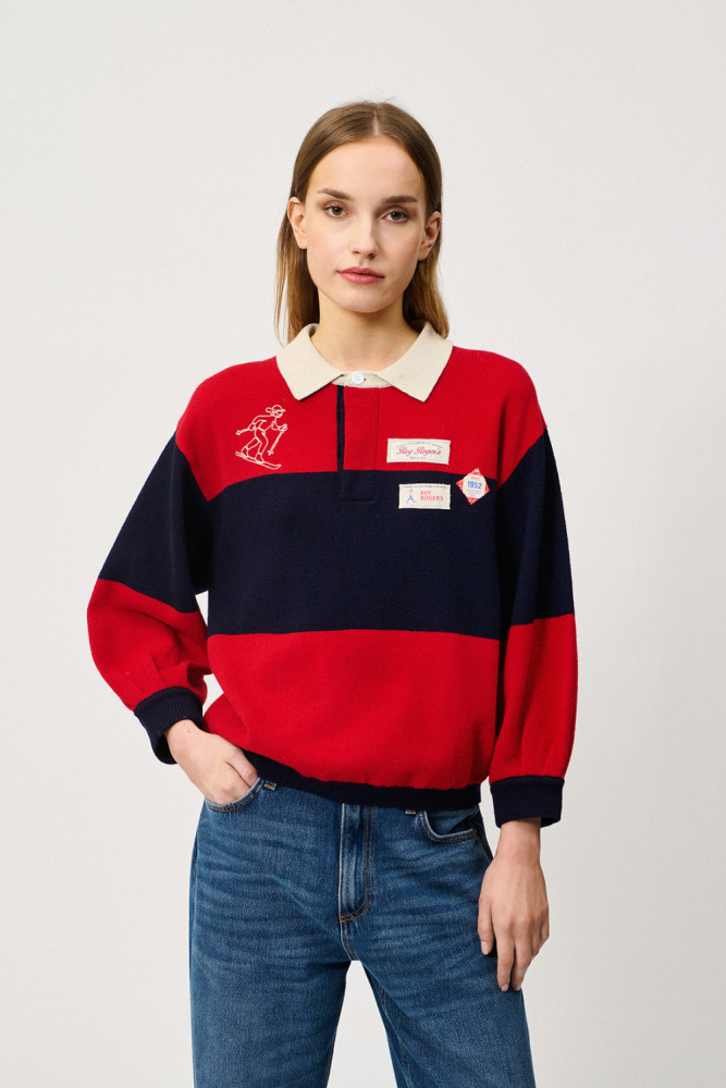 POLO CLUB IN LANA CON PATCH
