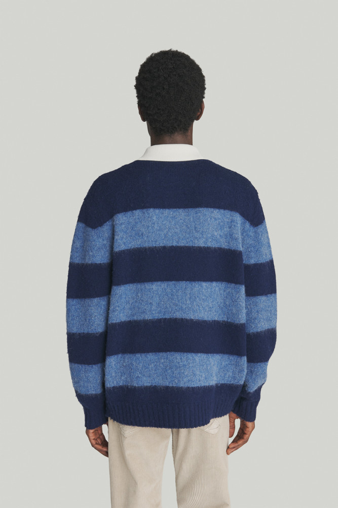 RUGBY POLO SHIRT IN SHETLAND WOOL