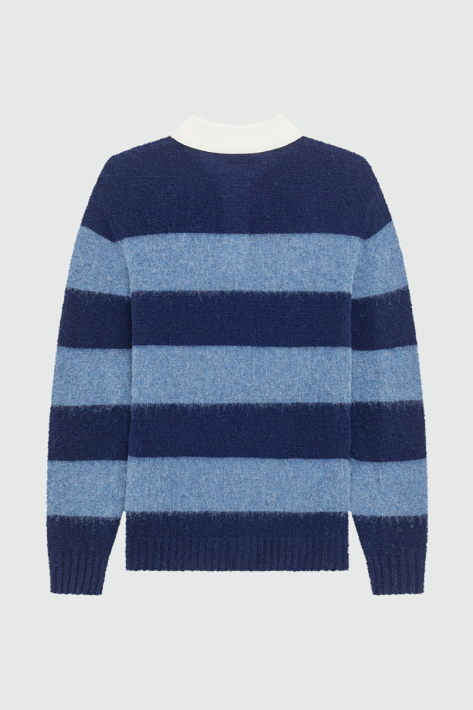 RUGBY POLO SHIRT IN SHETLAND WOOL