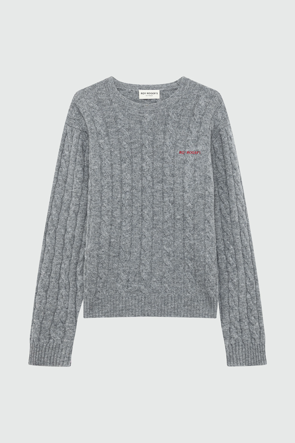 ROY ROGERS: PULLOVER CABLE IN LANA E CASHMERE