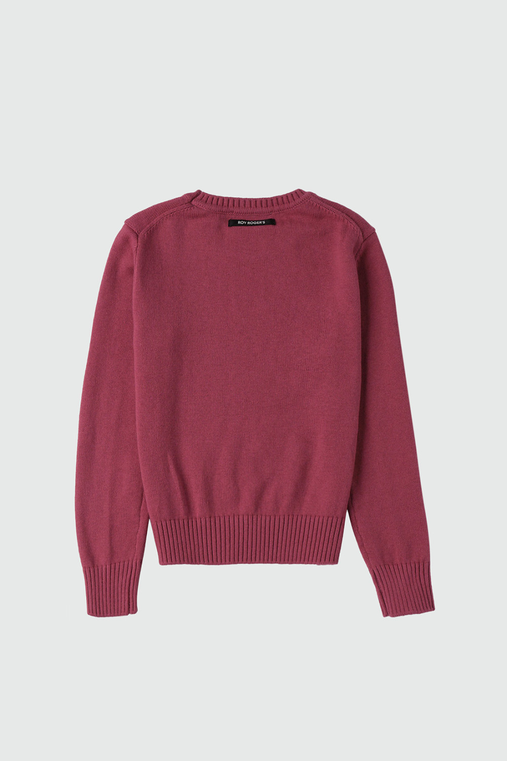 ROY ROGERS: PULLOVER CON LOGO IN COTONE E LANA