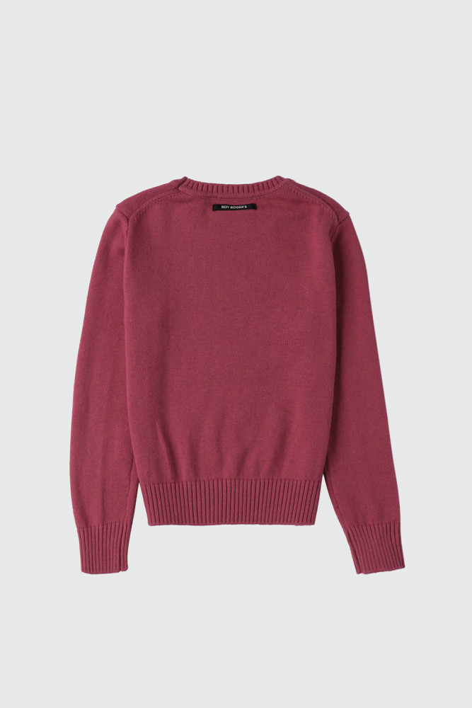 PULLOVER CON LOGO IN COTONE E LANA