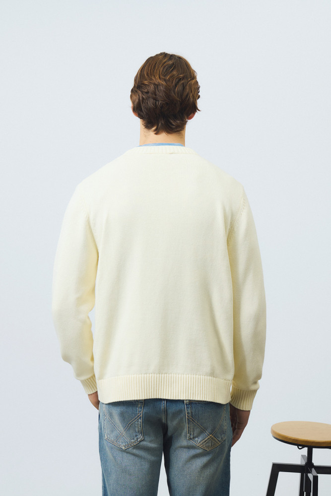 PULLOVER IN COTONE CON RICAMO SAIL