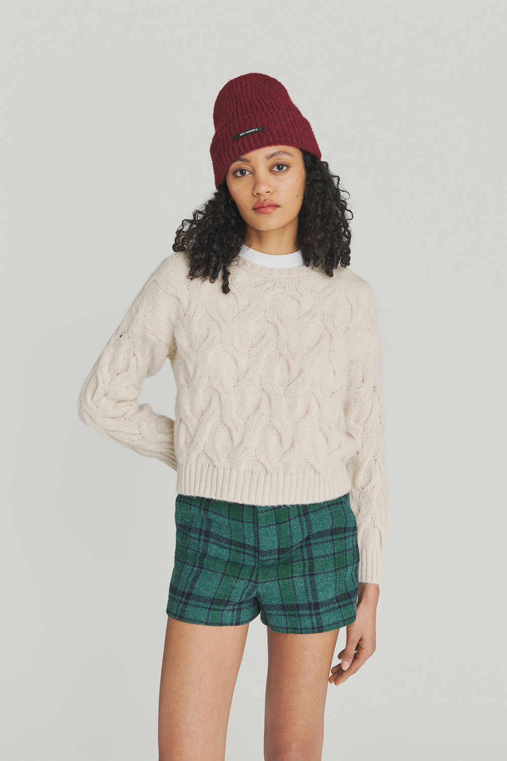 ROY ROGERS: PULLOVER MULTICABLE IN MISTO ALPACA