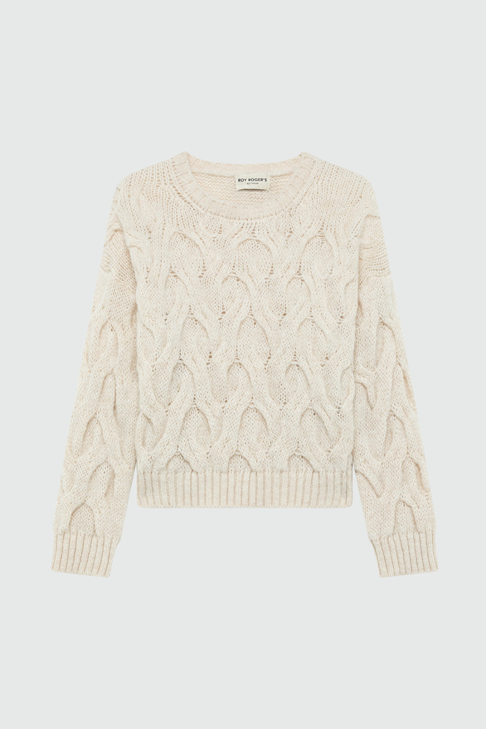 ROY ROGERS: PULLOVER MULTICABLE IN MISTO ALPACA