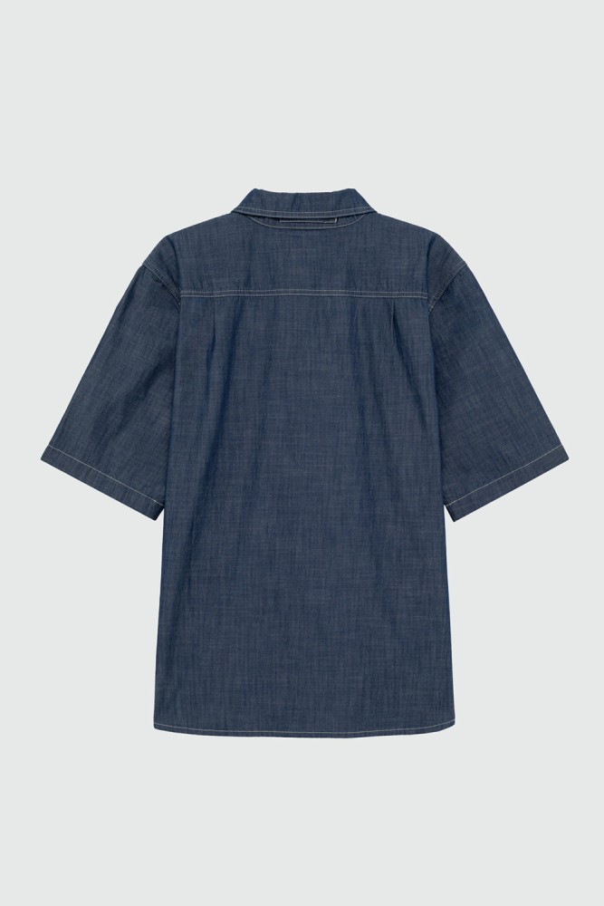 ROY ROGER'S WORKWEAR x ENGINEERED GARMENTS - CAMICIA SPINNAKER IN CHAMBRAY