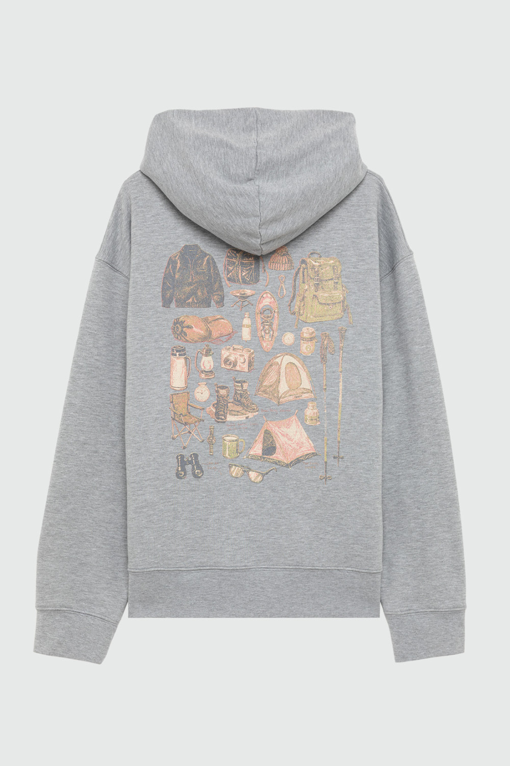 ROY ROGERS: ROY ROGER'S WORKWEAR x ENGINEERED GARMENTS -HOODED SWEATSHIRT WITH TOOLS PRINT