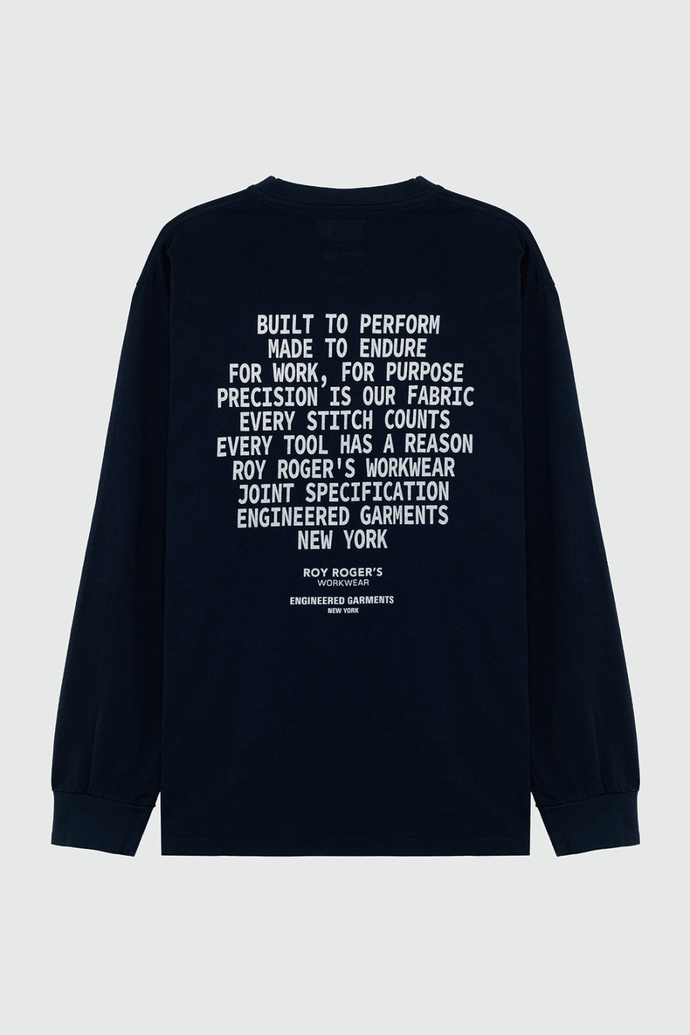 ROY ROGERS: ROY ROGER'S WORKWEAR x ENGINEERED GARMENTS - T-SHIRT L/S IN JERSEY