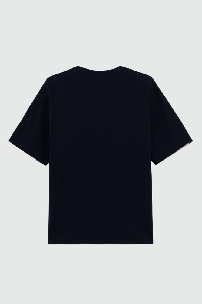 ROY ROGER'S WORKWEAR x ENGINEERED GARMENTS - T-SHIRT REVERSIBILE IN JERSEY