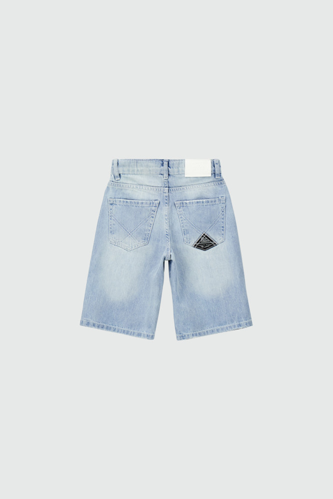 SHORTS IN DENIM STONE BLEACH