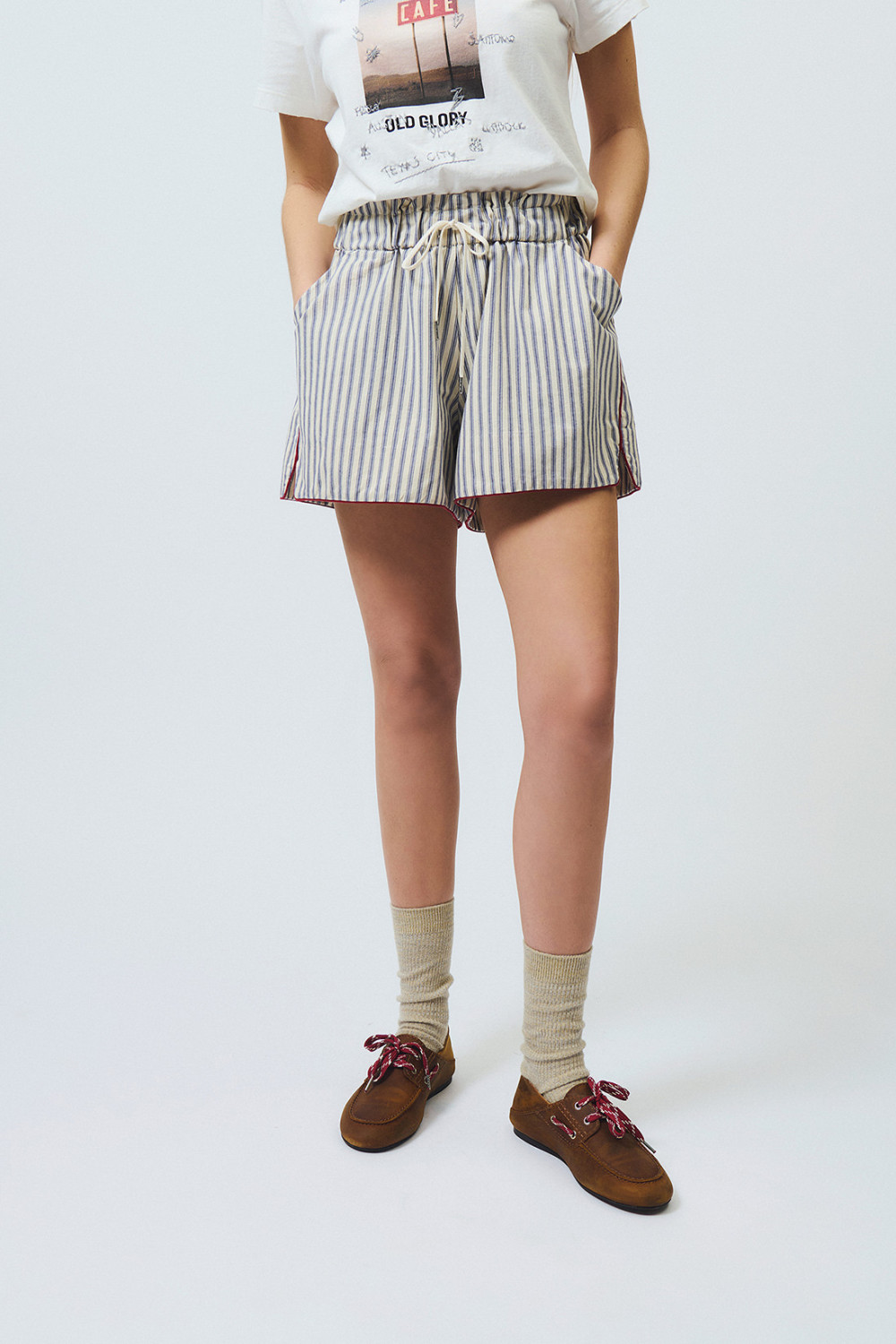 ROY ROGERS: MUAY THAI STRIPED SHORTS