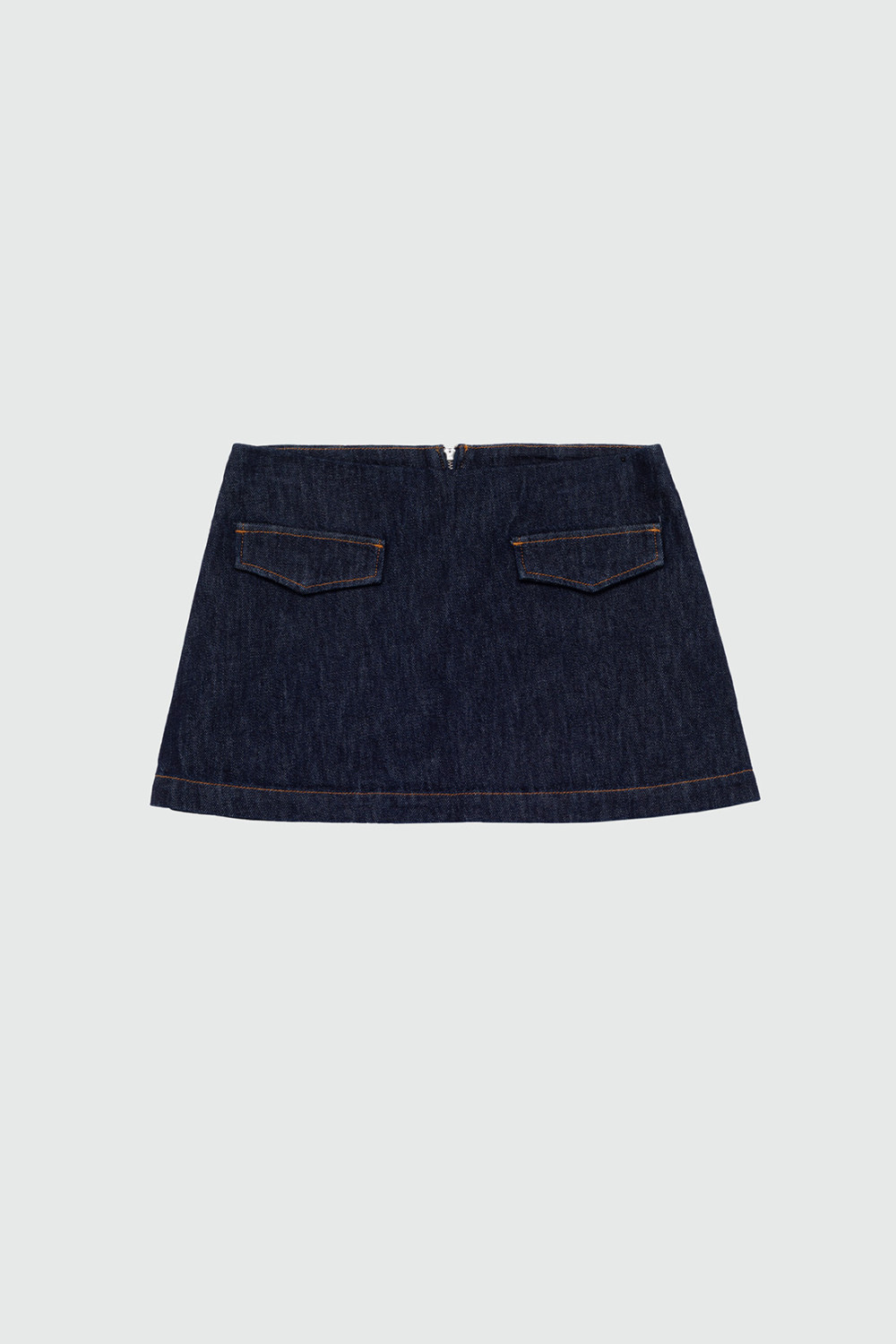 ROY ROGERS: SKORT WRAP IN DENIM LIGHT RINSE