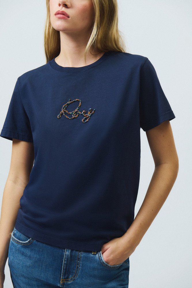 T-SHIRT CON RICAMO ROY TRECKINGT-SHIRT CON RICAMO ROY TRECKING