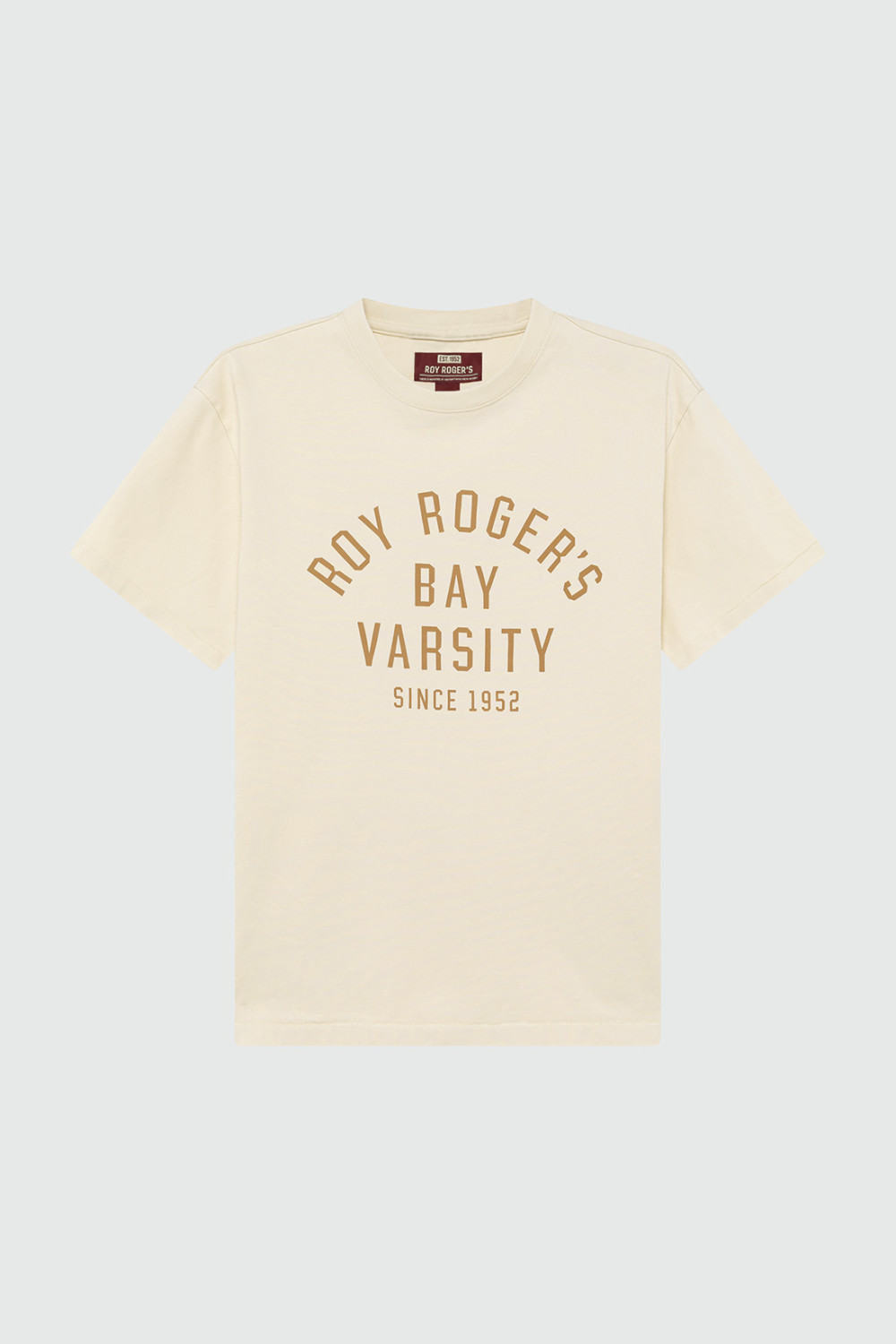 ROY ROGERS: T-SHIRT IN JERSEY CON STAMPA BAY VARSITY