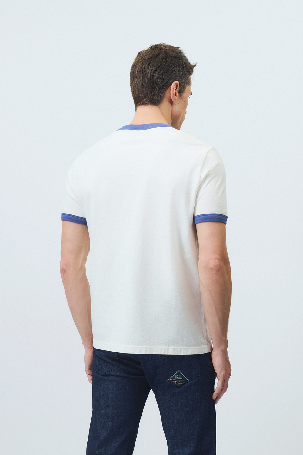 ROY ROGERS: T-SHIRT  IN JERSEY WITH NAUTIC FLAG PRINT