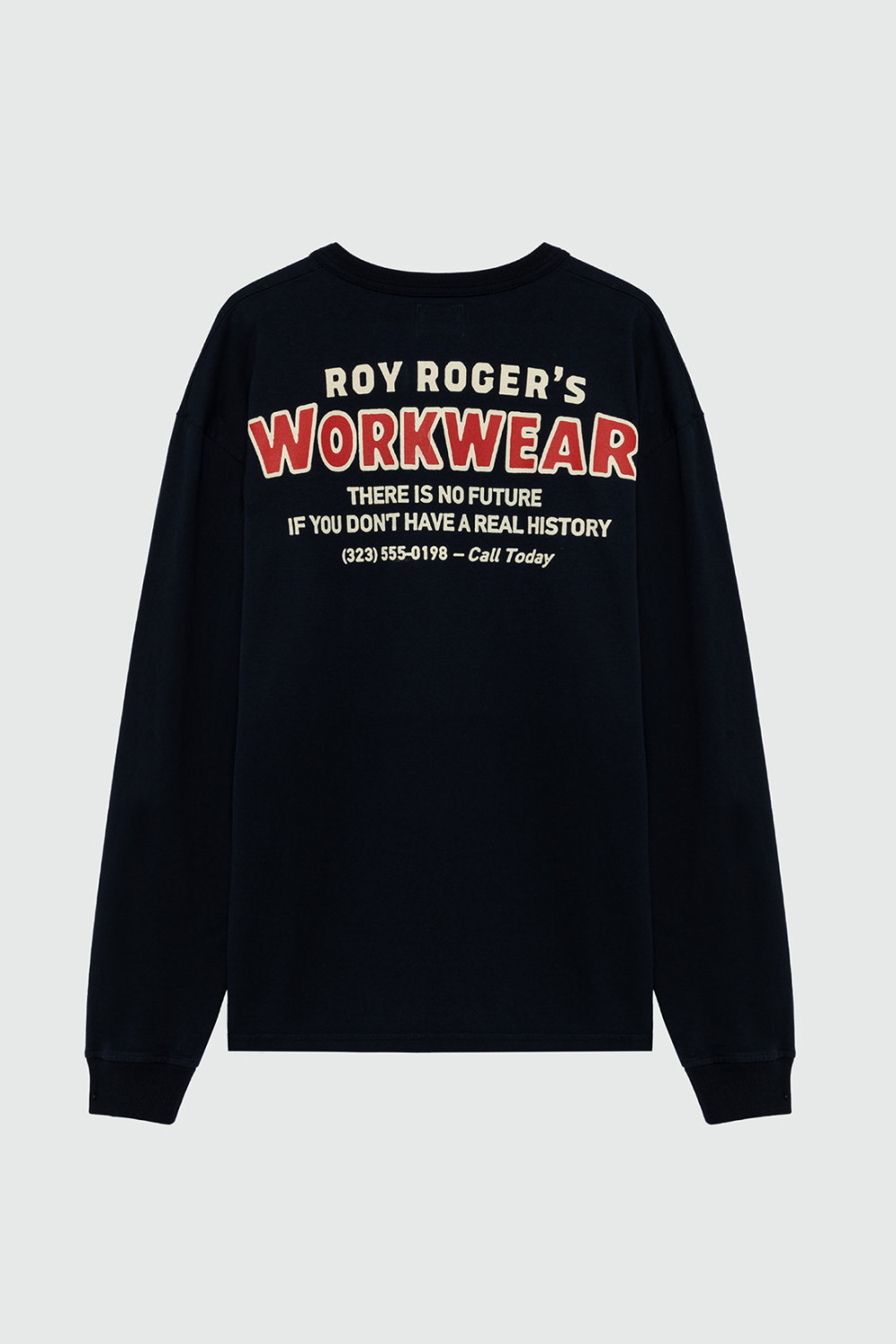ROY ROGERS: T-SHIRT L/S IN JERSEY CON STAMPA WORKWEAR