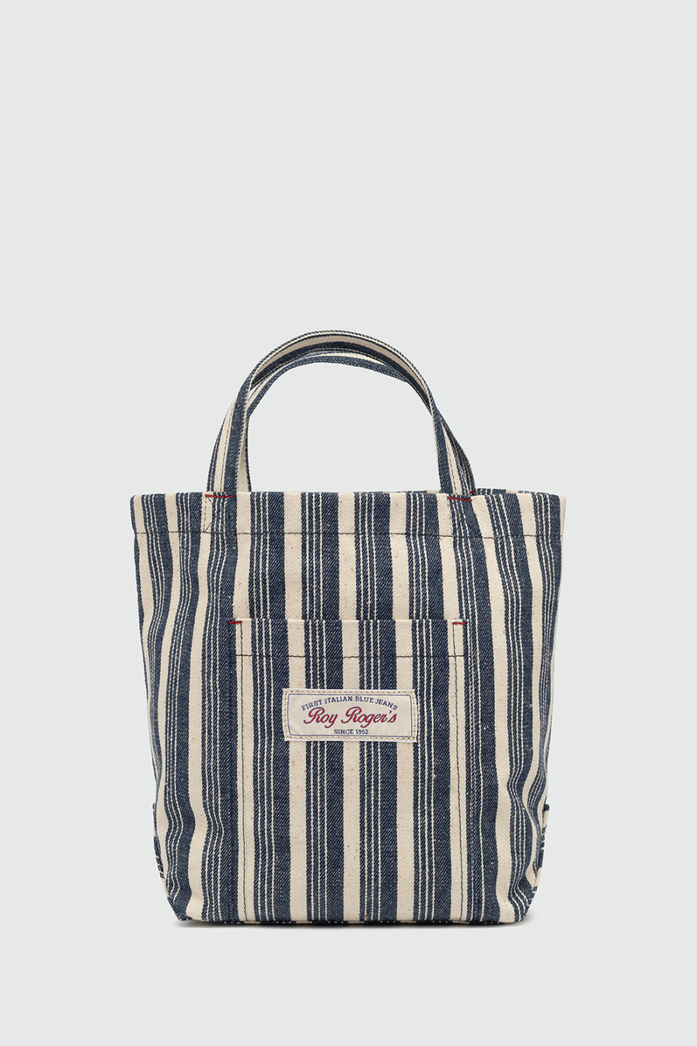 ROY ROGERS: MIGNON TOTE BAG IN STRIPED CANVAS